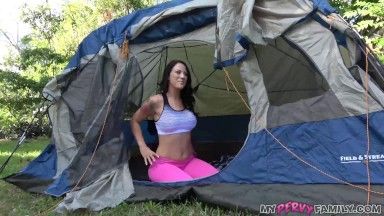 Camping tent sex