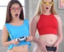 Two gaming girls
