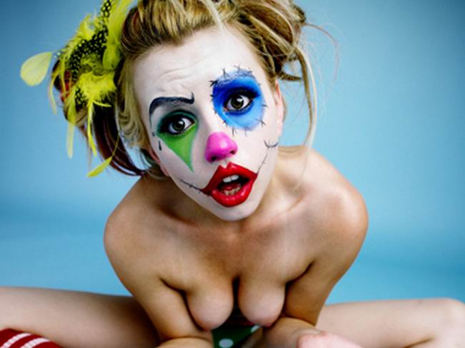 Clown girl anal