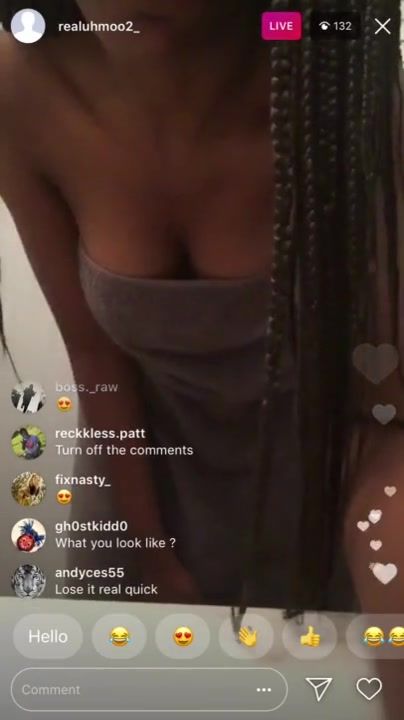 Luhmoo naked instagram live.