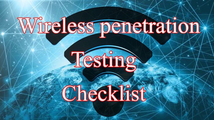 Winter reccomend Wireless penetration testing