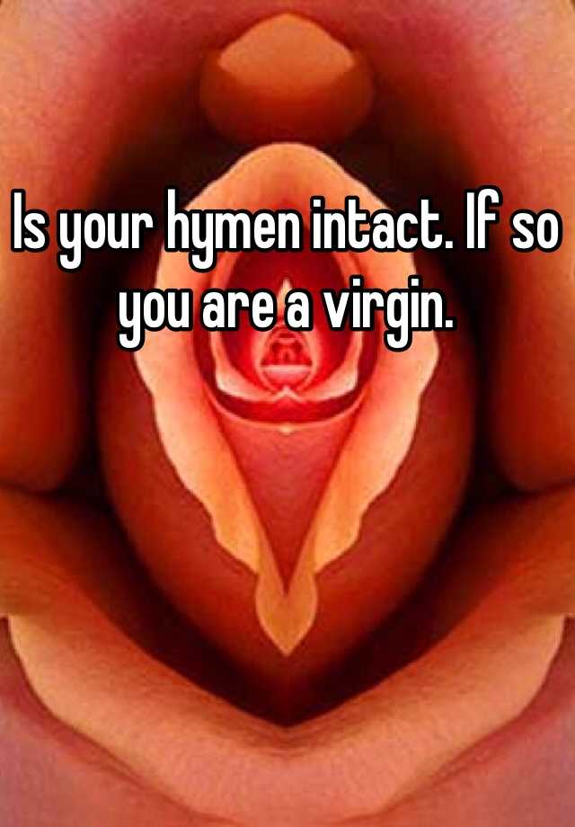 best of Virginity Intact hymen