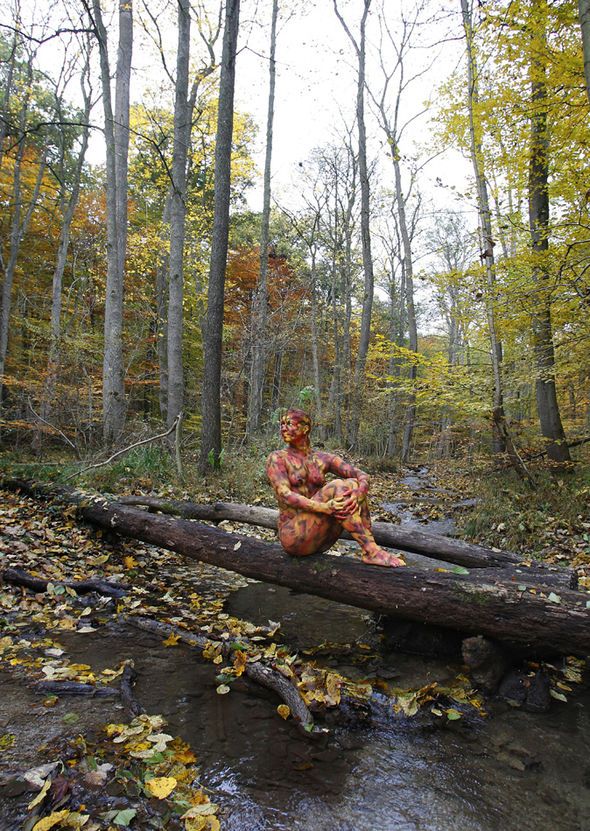 best of Naked camouflage Girl in
