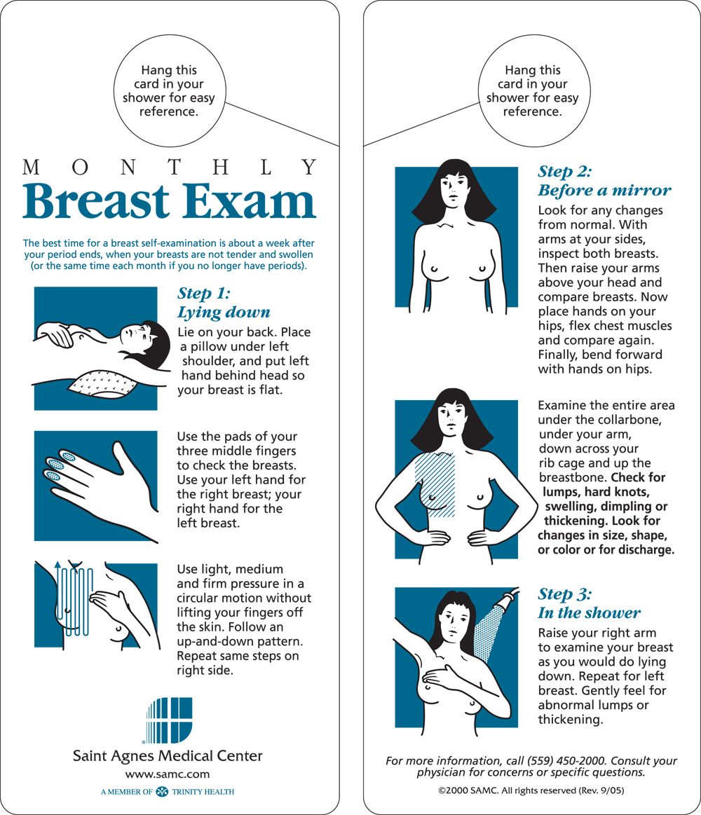 Sundance K. reccomend Breast self exam steps