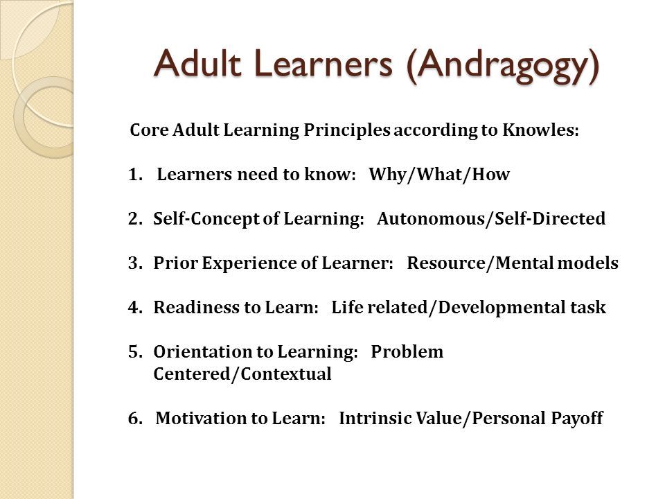 Best adult learning styles