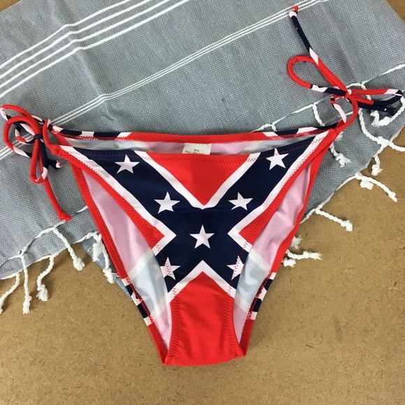 Dahlia reccomend Rebel flag logo bikinis
