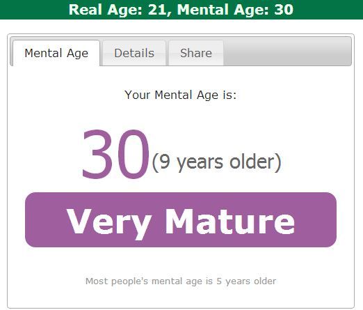 Paws reccomend Mature age test