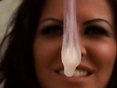 Clinic reccomend Swallowing cum from condom