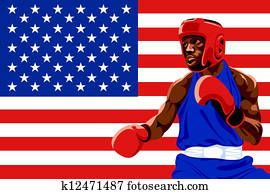 Amateur boxing clip