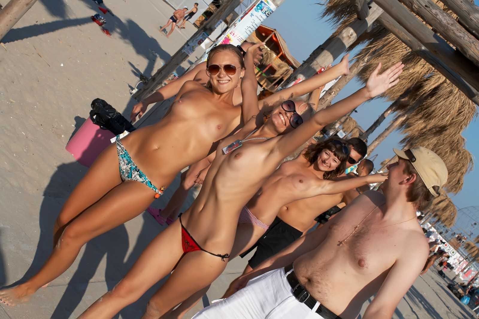 best of Drunk beach on teen naked Hot