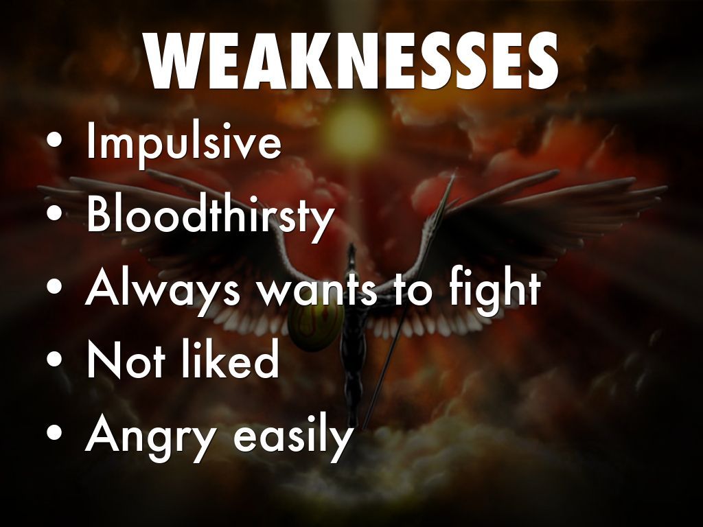 Weaknesses of eros