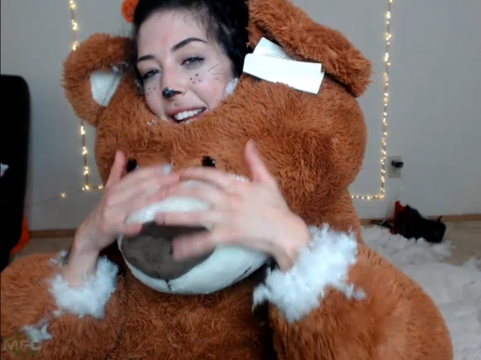 Teddy bear costume porn