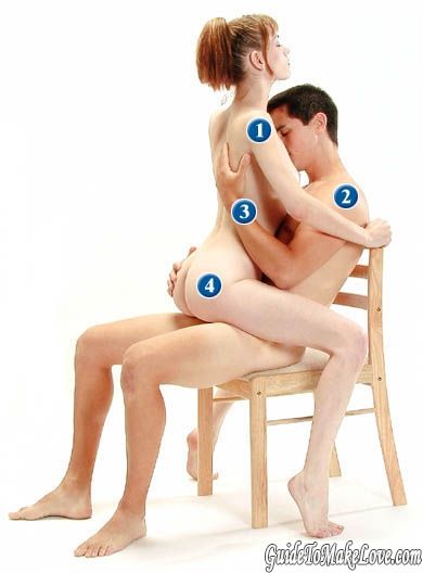 Sex sitting on a chair