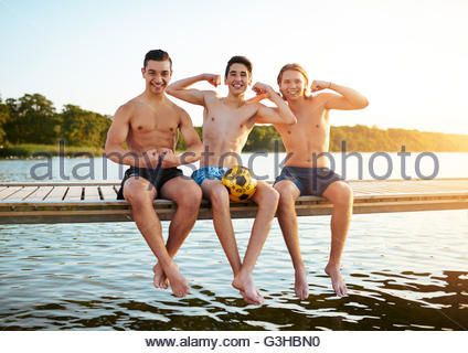 best of Off Teen boys their muscles showing