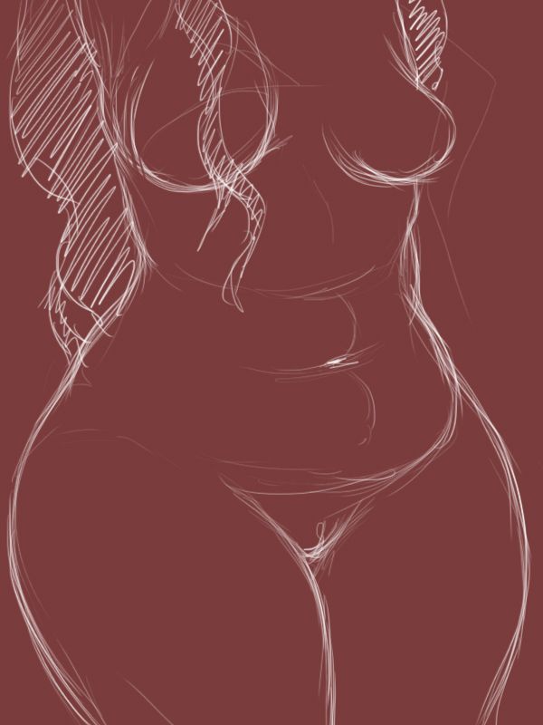 best of Nude drawing sexy Chubby