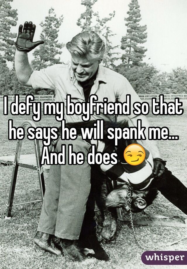 Do boyfriends spank
