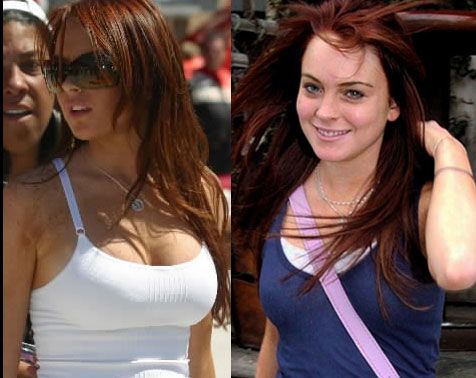 best of Lohan picture Boob