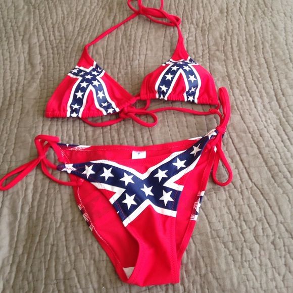 Good D. reccomend Rebel flag logo bikinis