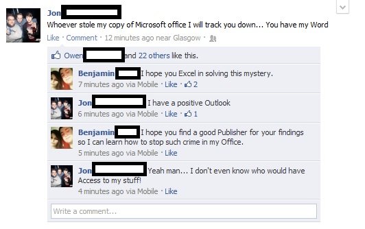 best of Jokes Microsoft office