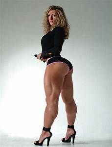 Sexy big calves muscular women