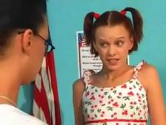 best of Fucks with teacher student her a strapon Sexy
