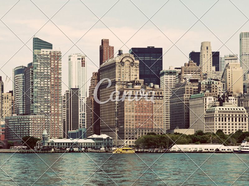 best of Manhattan skyline Vintage