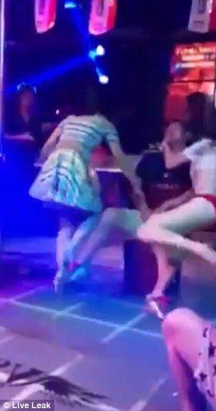 Woman on stage with stripper